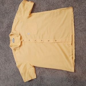 Columbia Ramie 55%/Cotton 45% Button Down Shirt